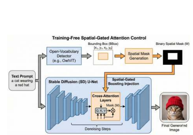 Detection-guided attention control method pipeline for text-to-image generation